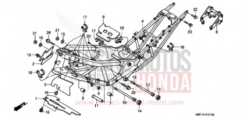 FRAME BODY XL1000VY de 2000